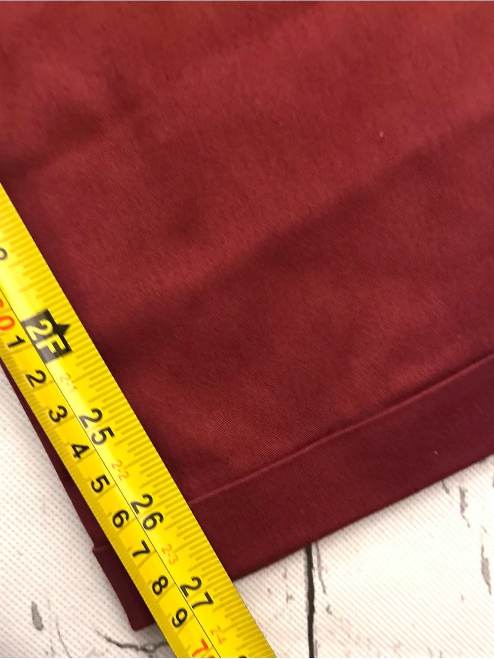 Timing Women's Burgundy Chinos with Leather Belt Sz M (6 -8) 98% cotton.
